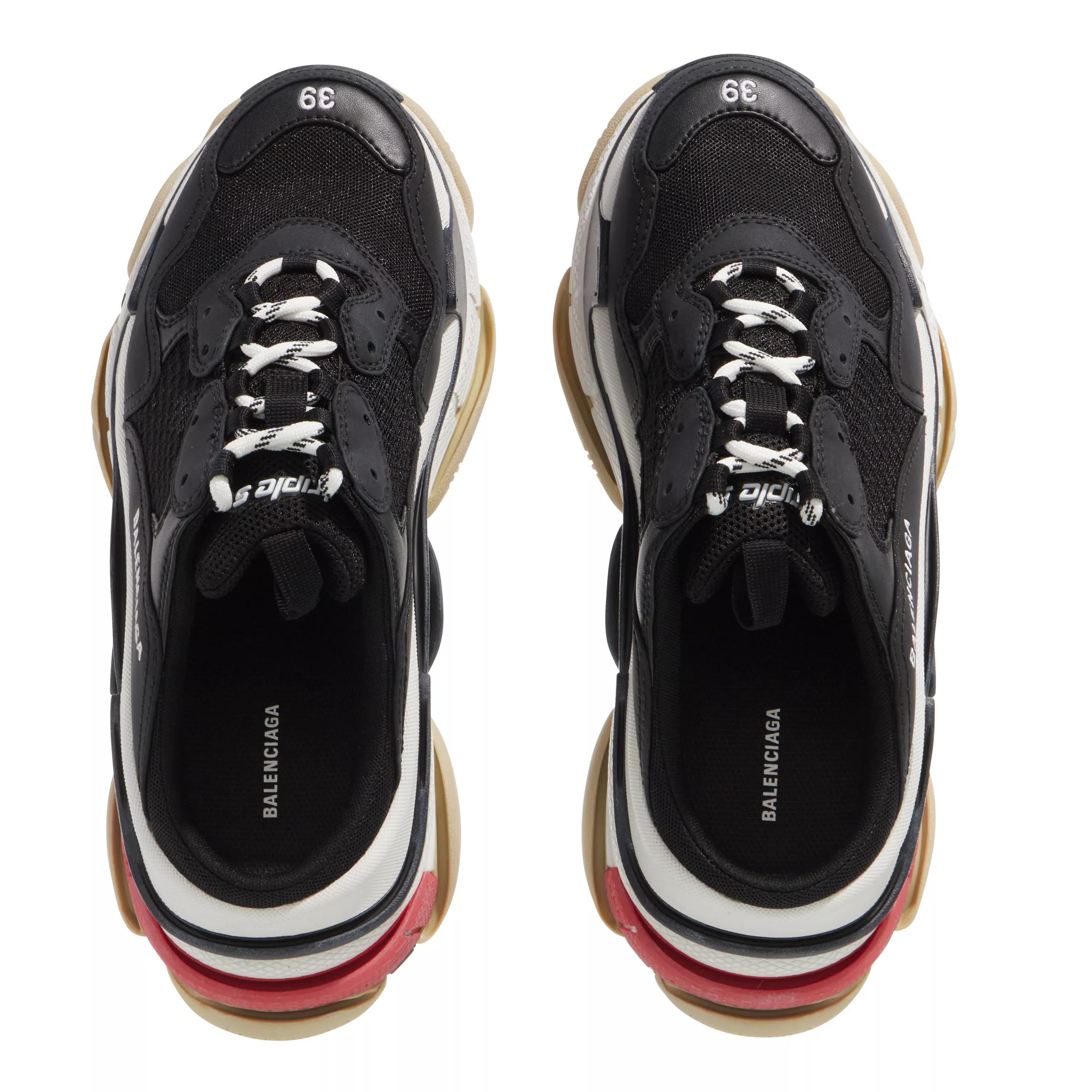 Balenciaga black with red on sale sole