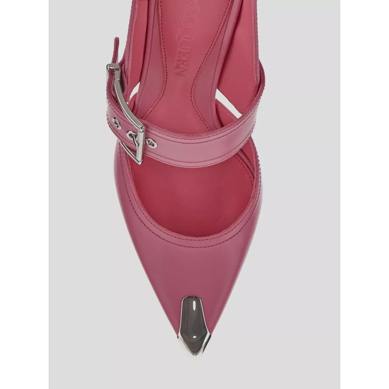 Alexander McQueen Pumps With Heel Pink rose