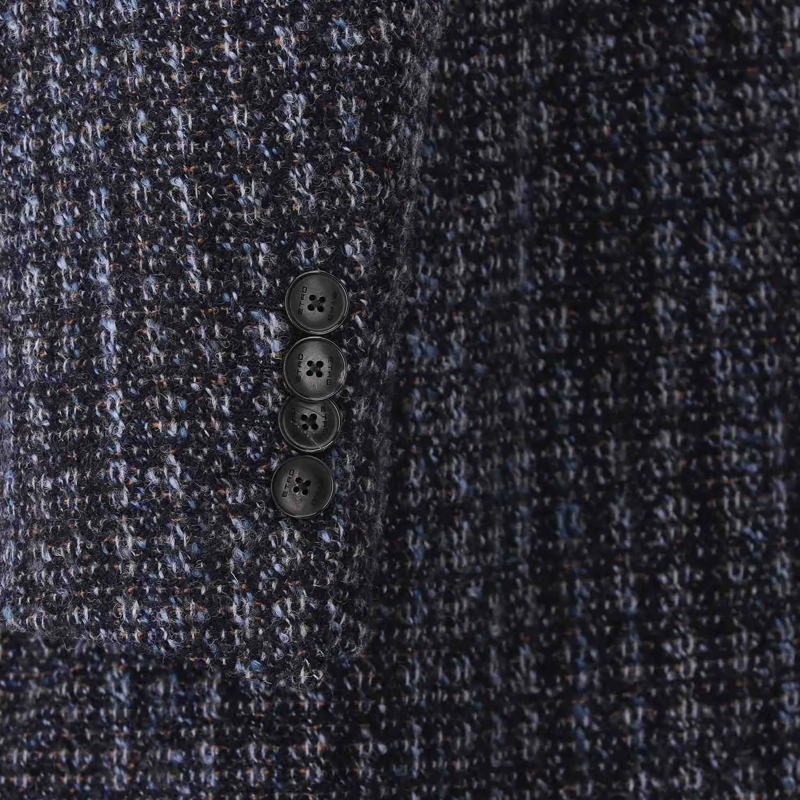 Etro Wintermantel Mantel aus Wolle blau(Image 5)