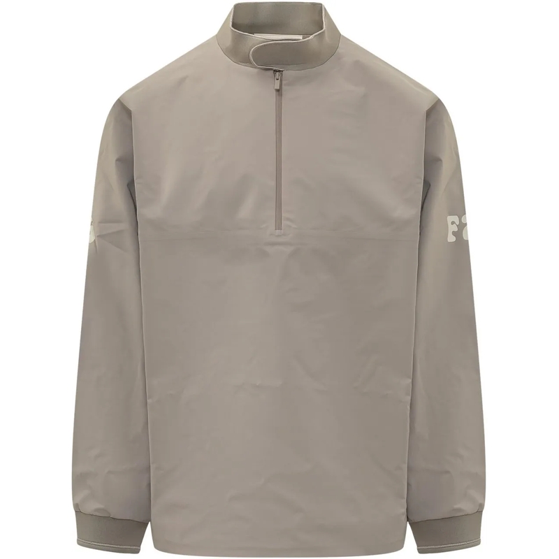 FEAR OF GOD Daunenjacke Giacca Half Zip con Stampa sulle Maniche taupe