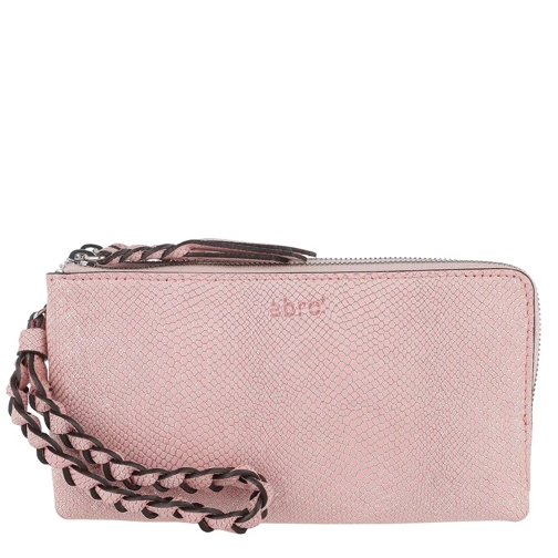 Abro Cobra 2D Star Leather Wallet Handstrap SM Rosa Continental Wallet-plånbok