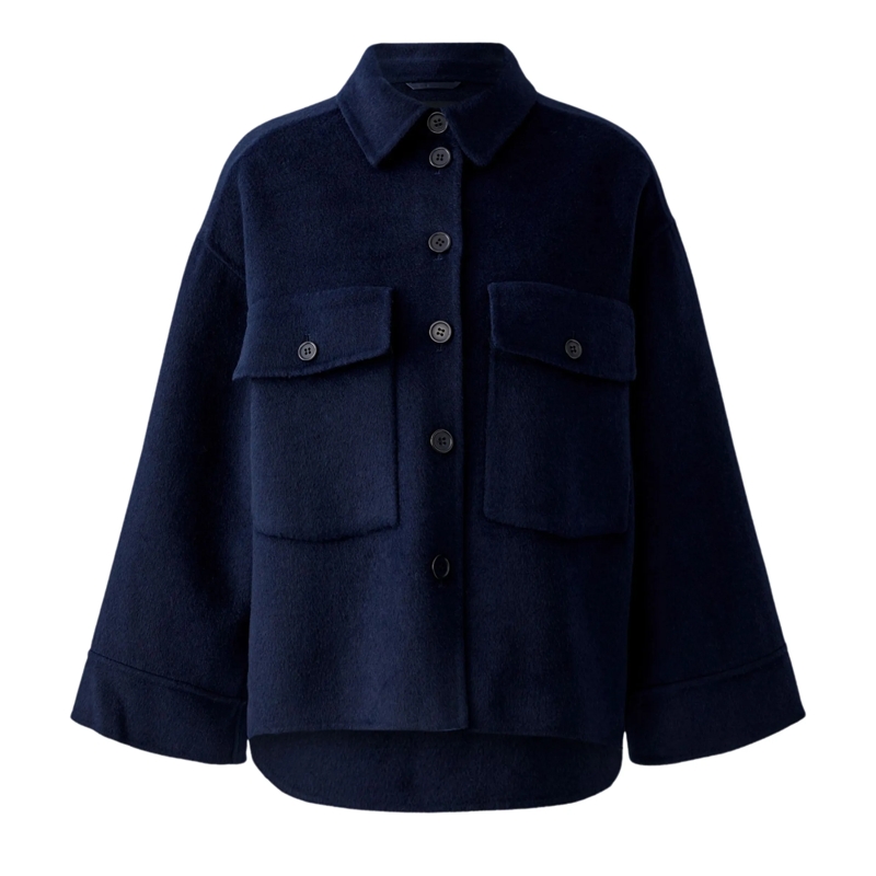 Oui Blouson Jacke dunkel-blau