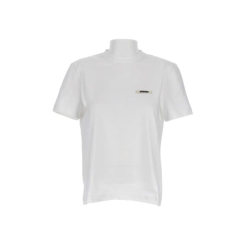 Jacquemus T-shirt Crew Neck T-Shirt With Logo Label White