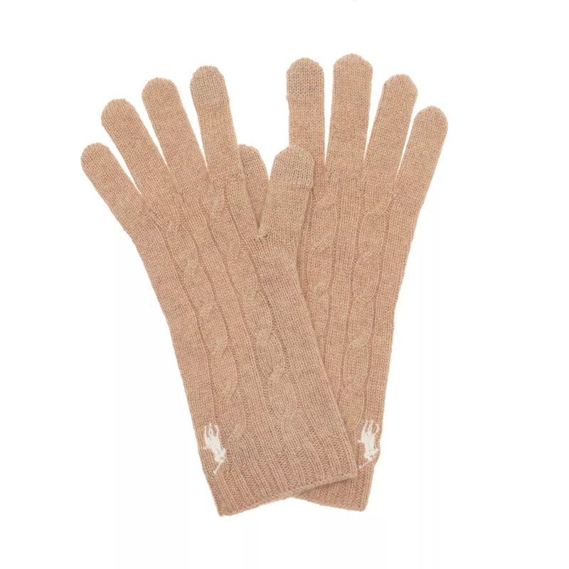Polo Ralph Lauren Gants Cable Glove Camel