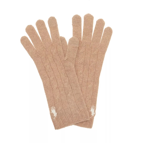 Polo Ralph Lauren Cable Glove Camel Handschoen
