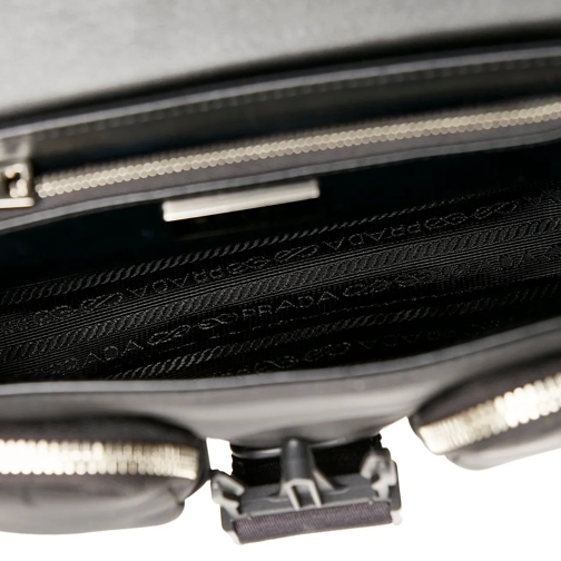 Prada Sac à bandoulière 2022 Re-Nylon & Spazzolato Pocket Crossbody schwarz (Image 22)
