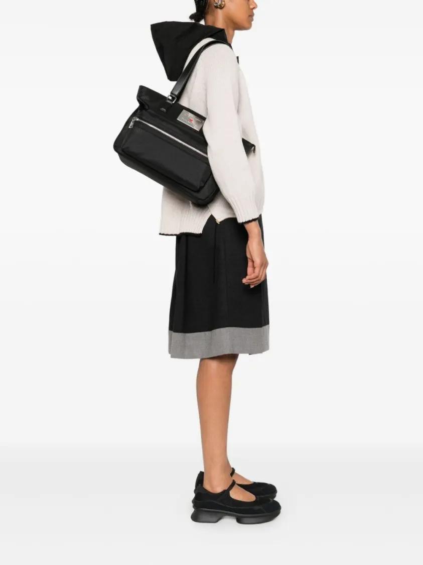 Thumbnail - Love Moschino Shopper & Totes - Black Tote Bag With Logo Plaque - Gr. unisize - in Schwarz - für Damen