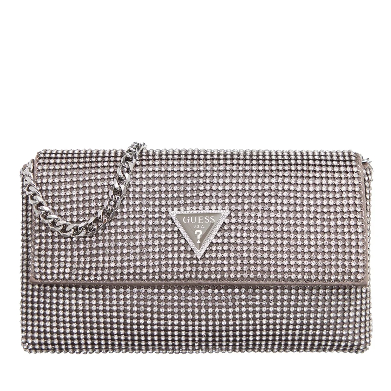 Guess Clutch Zalina Flap Clutch Silver