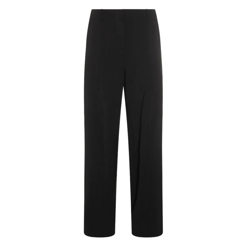 Jean Paul Gaultier  Stirrup-Effect Black Trousers With Subtle Seam Det Black