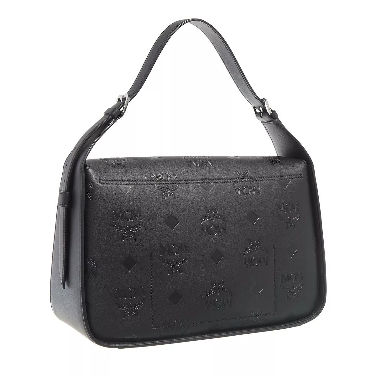 Mcm shop leather satchel