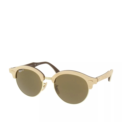 Ray-Ban Clubmaster Round Wood RB 0RB4246M 51 117957 Zonnebril