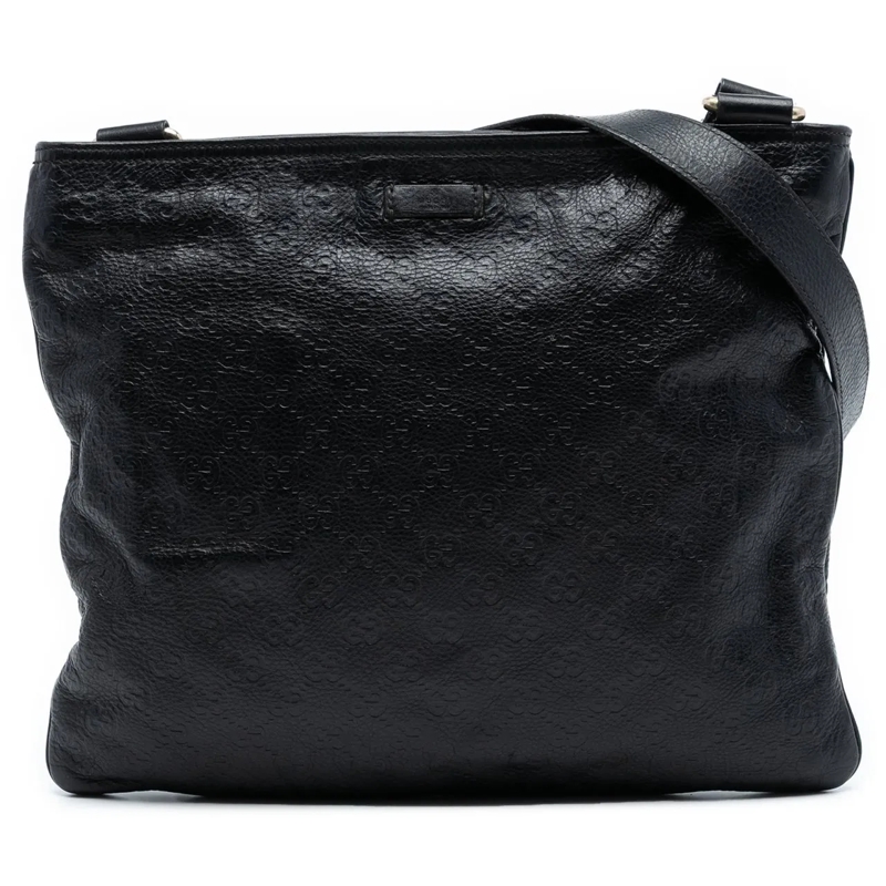Gucci Schultertasche Guccissima Crossbody schwarz