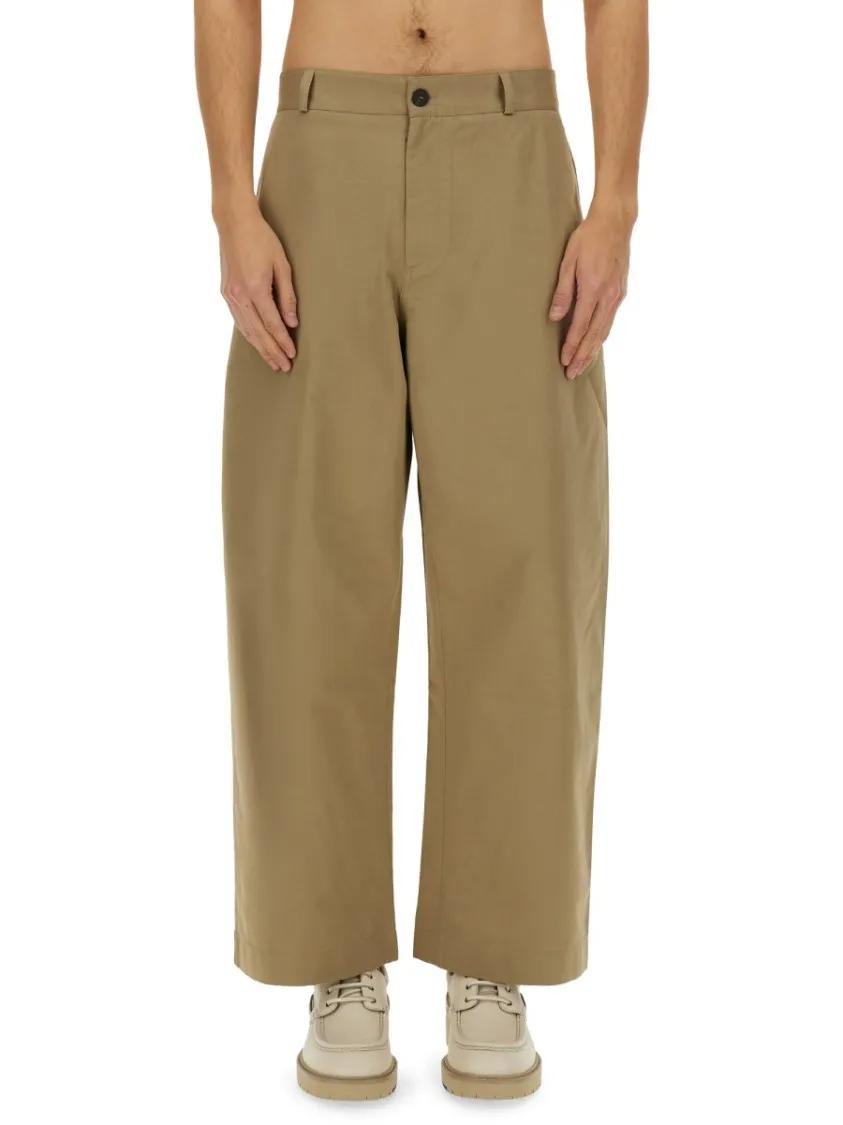 Thumbnail - Studio Nicholson - High-Waisted Slim Curved Pants - Größe L -