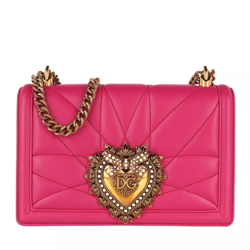 Dolce&Gabbana Devotion Bag Medium Matelassè Leather Crossbody Bag