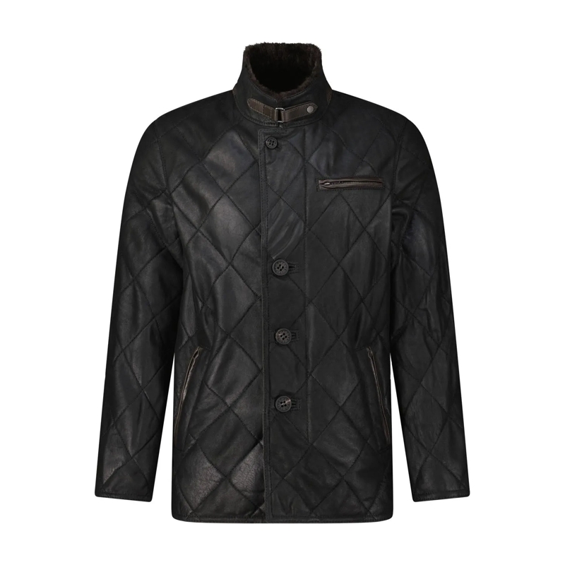 Werner Christ Übergangsjacke Lederjacke David rot(Image 5)