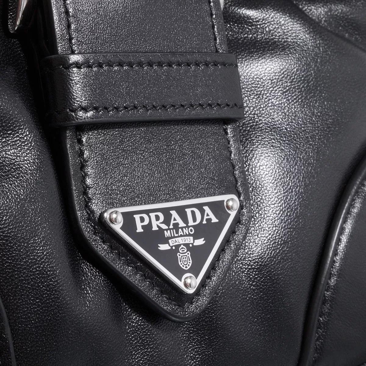 Prada Handle Bag Black Crossbody Bag