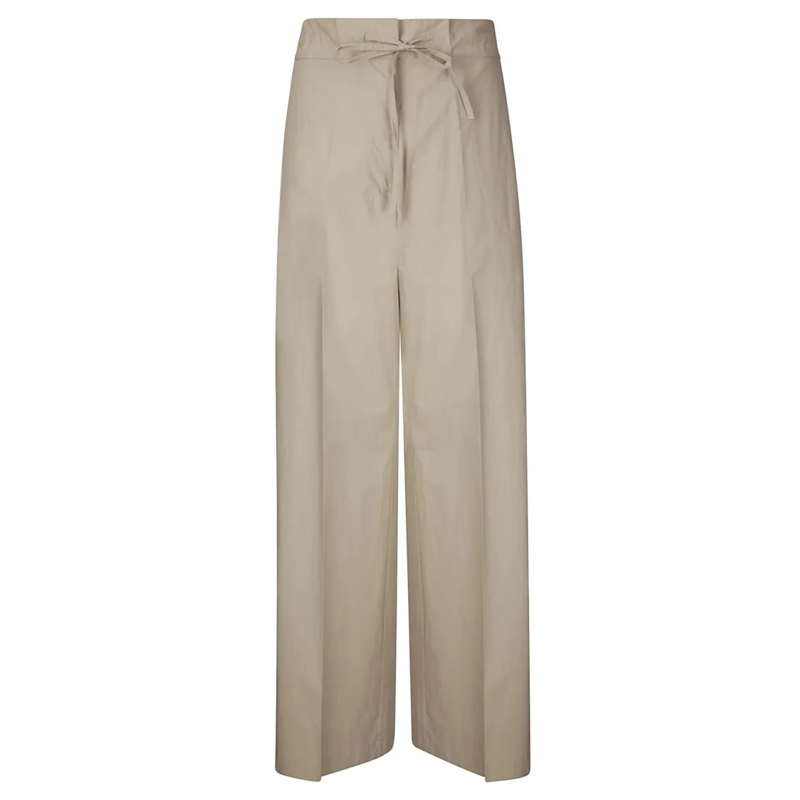 P.A.R.O.S.H.  Canyox Straight Leg Trousers Neutrals