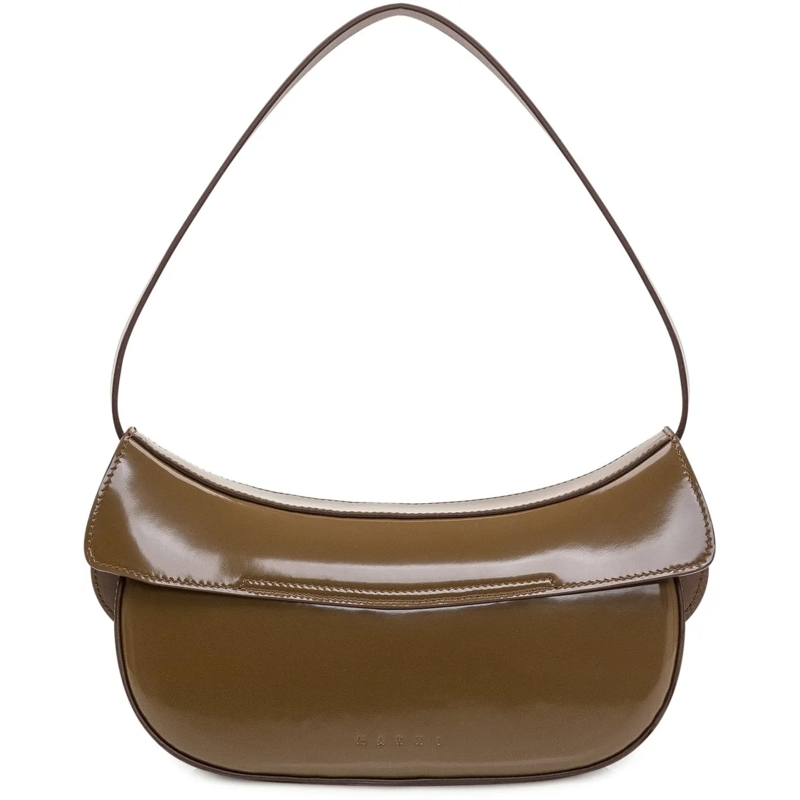 Marni Schultertasche Borsa Hobo Medium taupe(Image 3)