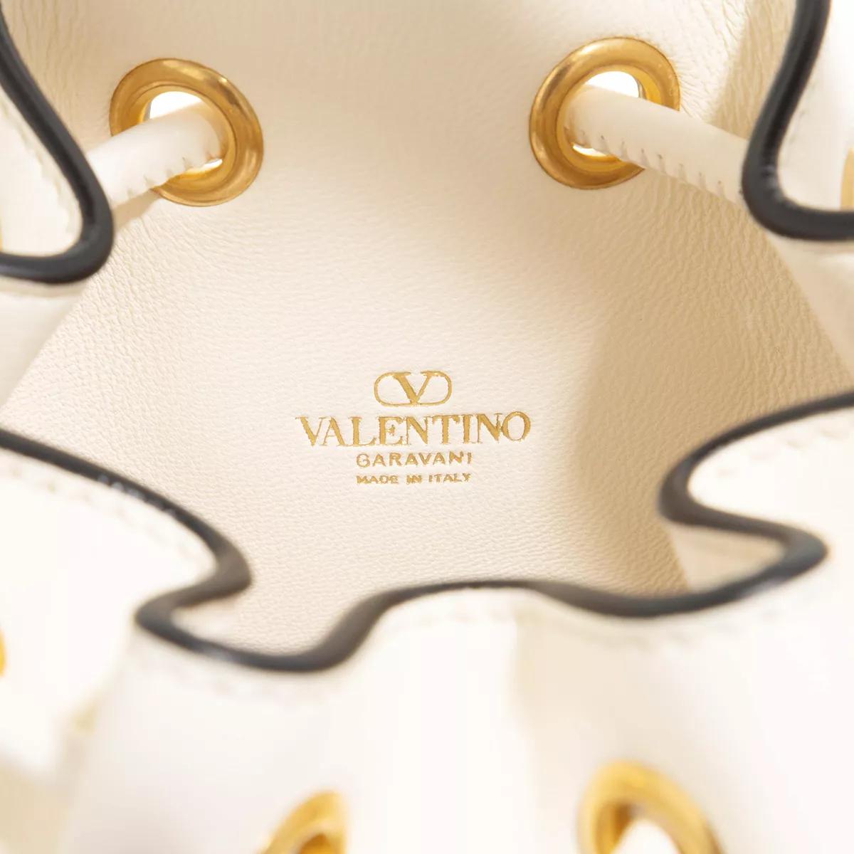 Valentino Garavani Bucket bags V-Logo Signature Mini Bucket in wit