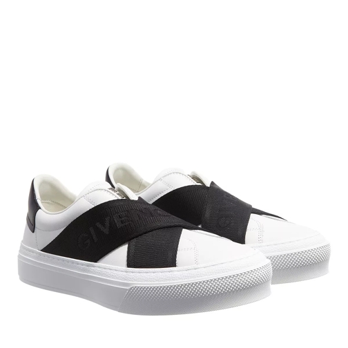 Givenchy City Sport Sneakers With Doulble Webbing Strap White/Black Slip-On Sneaker