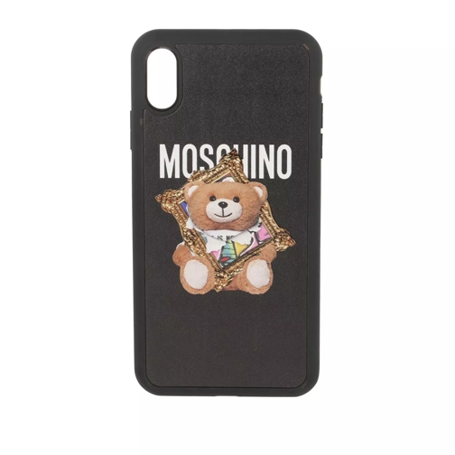Moschino Bear Smartphone Case iPhone 11 Pro Max Fantasy Print Black Handyhülle