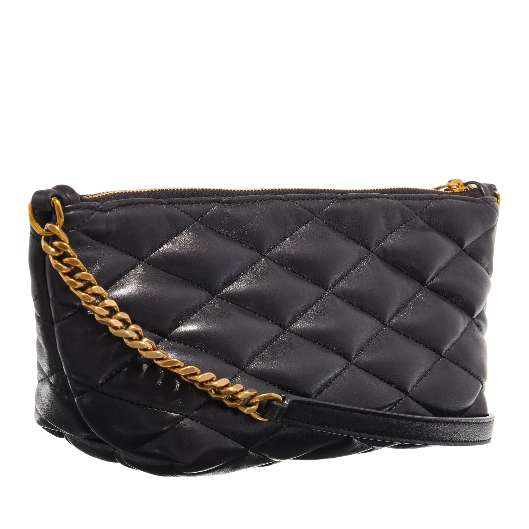 Saint Laurent Pochettes Mini Bag Quilted Lambskin in zwart