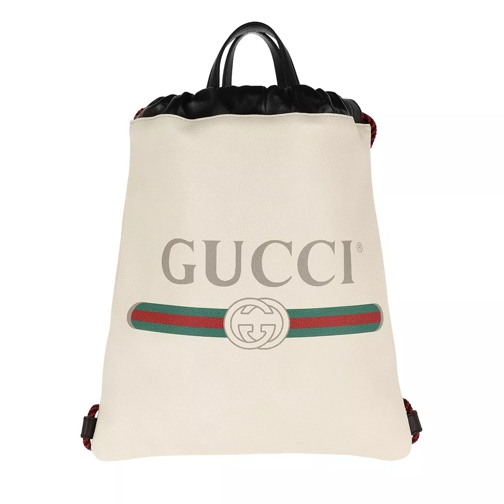Gucci Drawstring Backpack Small White Rucksack