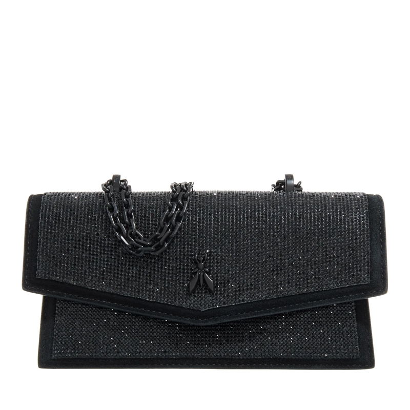 Patrizia Pepe Schultertasche Bag With Rhinestones Black