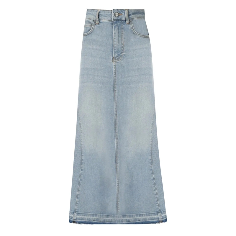 GANNI Minijupe Light Blue Denim Skirt Blue