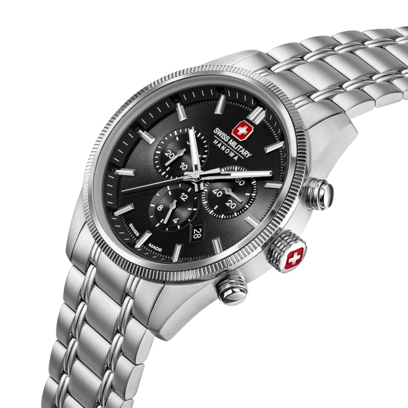 Swiss Military Hanowa Chronograph Quarzuhr Airman First Class silber(Image 2)