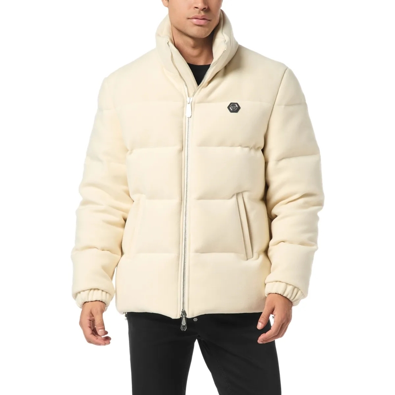 Philipp Plein Lederjacke Jacke weiss(Image 3)