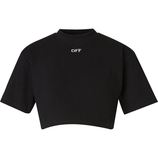 Off-White T-shirts Logo Cotton T-shirt mehrfarbig