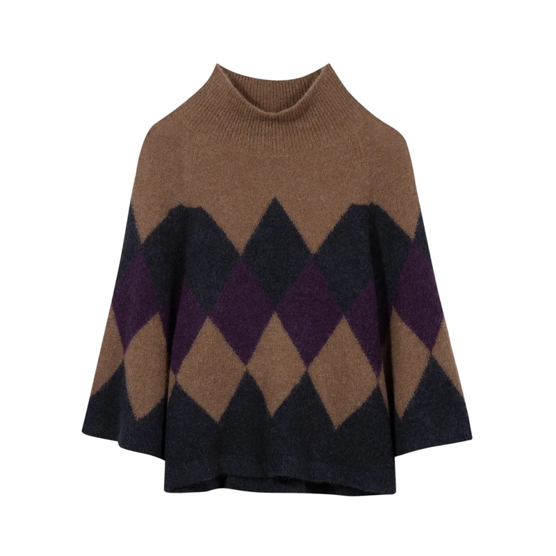 Luisa Cerano Pull Pullover aus Alpaka-Woll-Mix braun
