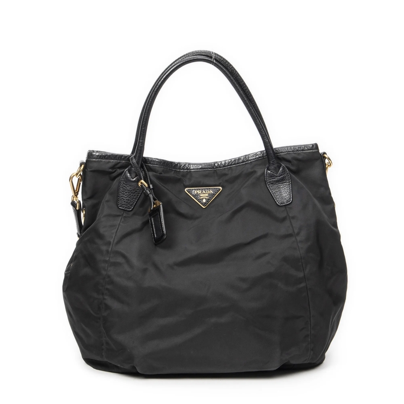 Prada Crossbody Bag Medium Shopping Tote schwarz