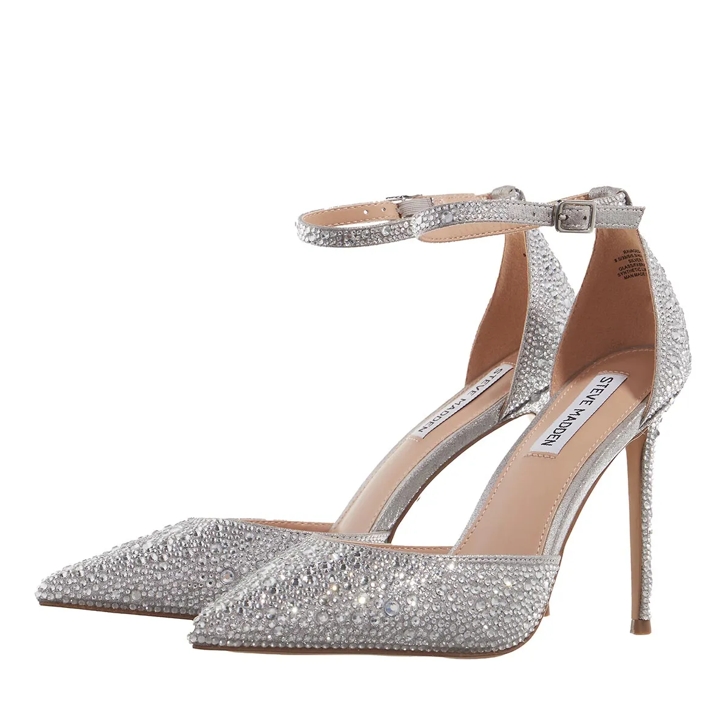 Steve Madden Ravaged S Silver High Heel