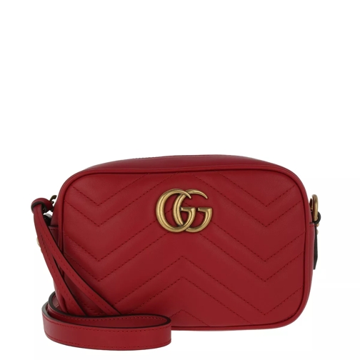 Gucci GG Marmont Matelassé Mini Bag Rosso Crossbody Bag
