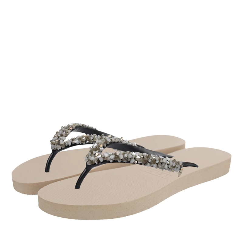 UZURII Flip Flops Zehentrenner Classic Aby Silver sand