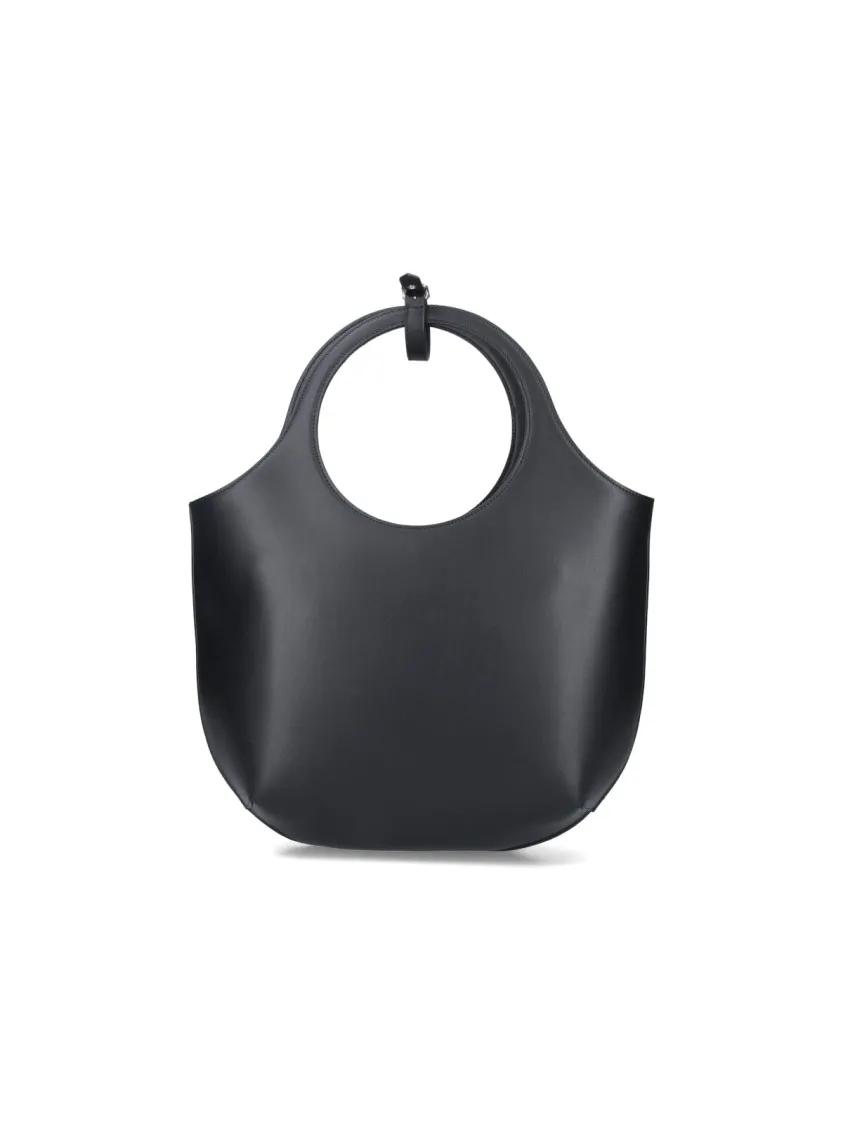 Courrèges Hobo bags "Holy" Medium Handbag – Black in zwart