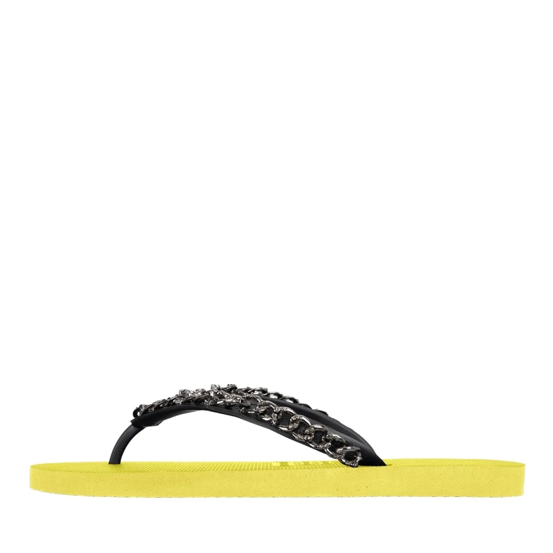 UZURII Flip Flops Zehentrenner Silver Large hell-grün