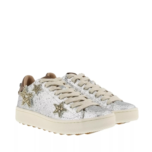Coach Low Top Sneaker With Crystal Star Silver/Saddle Low-Top Sneaker