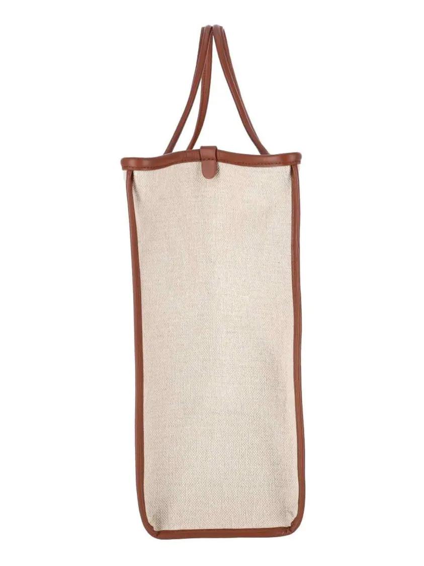 Hereu Shoppers & Totes "Calella Squared" Tote Bag in bruin