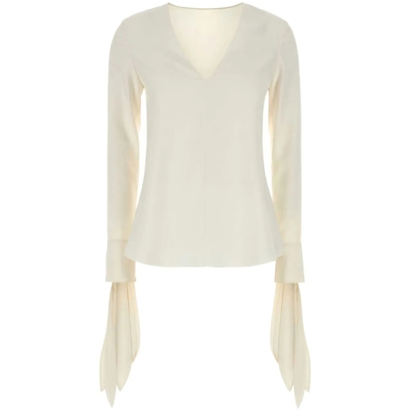 Givenchy T-Shirt Top Blanc Casse beige