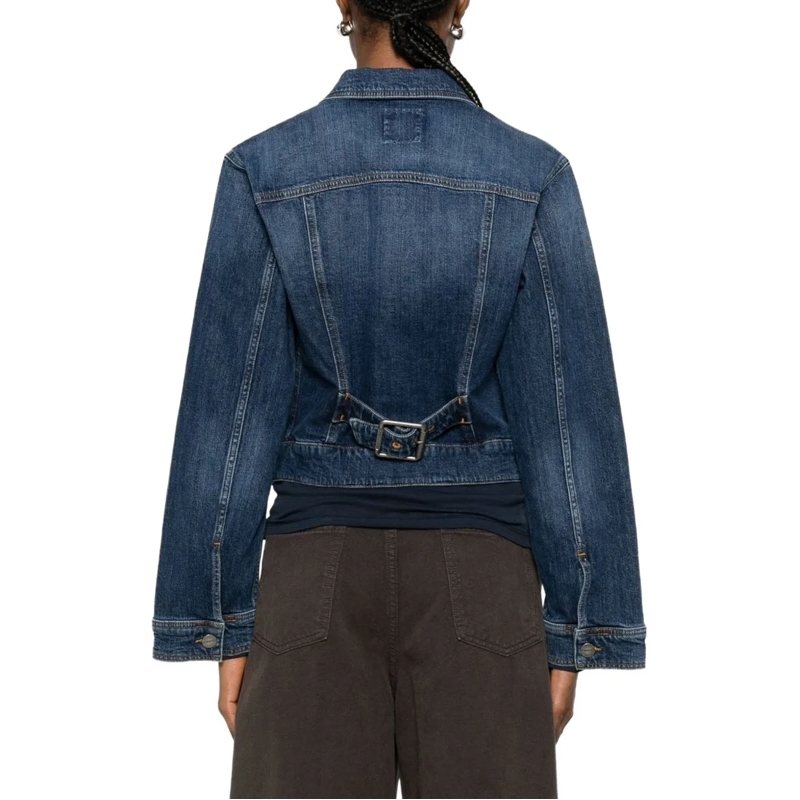 Pinko Veste en jean Coats Blu blau(Image 4)