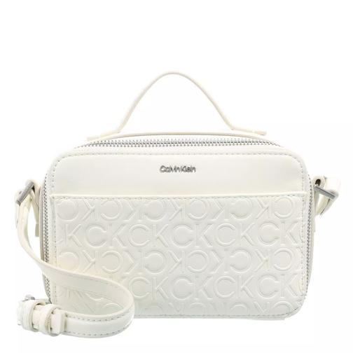 Calvin Klein Ck Must Camera Bag Sm Emb Mono Marshmallow Camera Bag