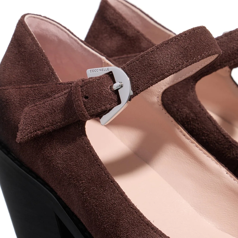 Coccinelle Mary Janes Coccinelleconnie Suede Vi Brunette(Image 4)