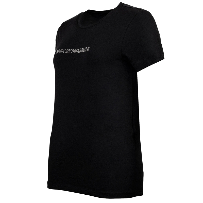 Emporio Armani T-Shirt ESSENTIAL COTTON 1er Pack schwarz(Image 3)