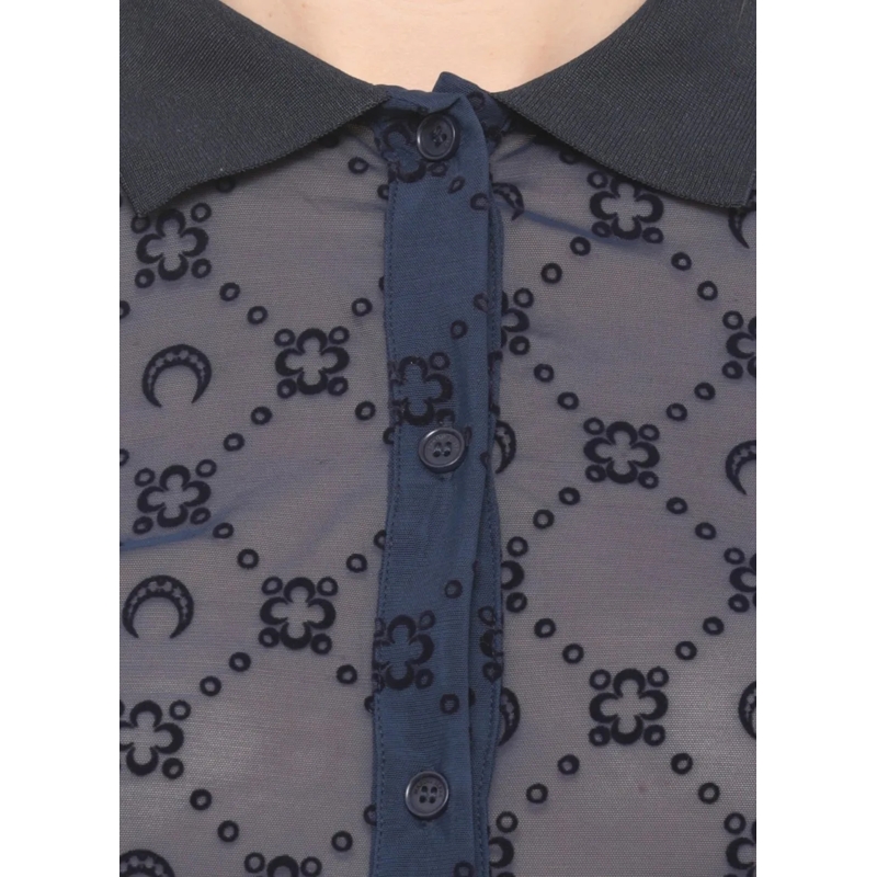 Marine Serre Chemisier Shirts Blue dunkelblau(Image 4)