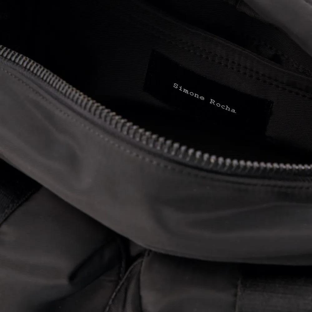 Simone Rocha Clutches Bow Crossbody Nylon Black in zwart