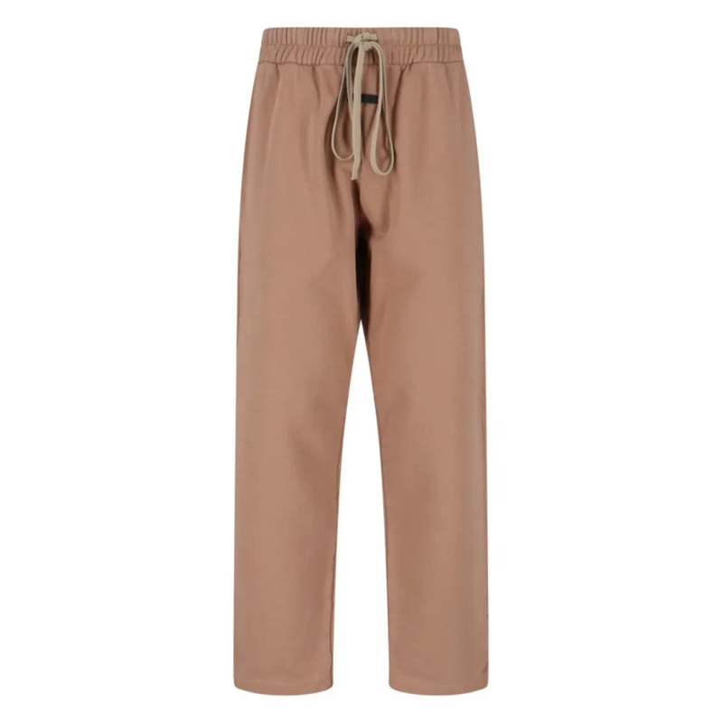 FEAR OF GOD Jogginghose Beige Cotton, Elastic Mid-Rise Sweatpants Brown