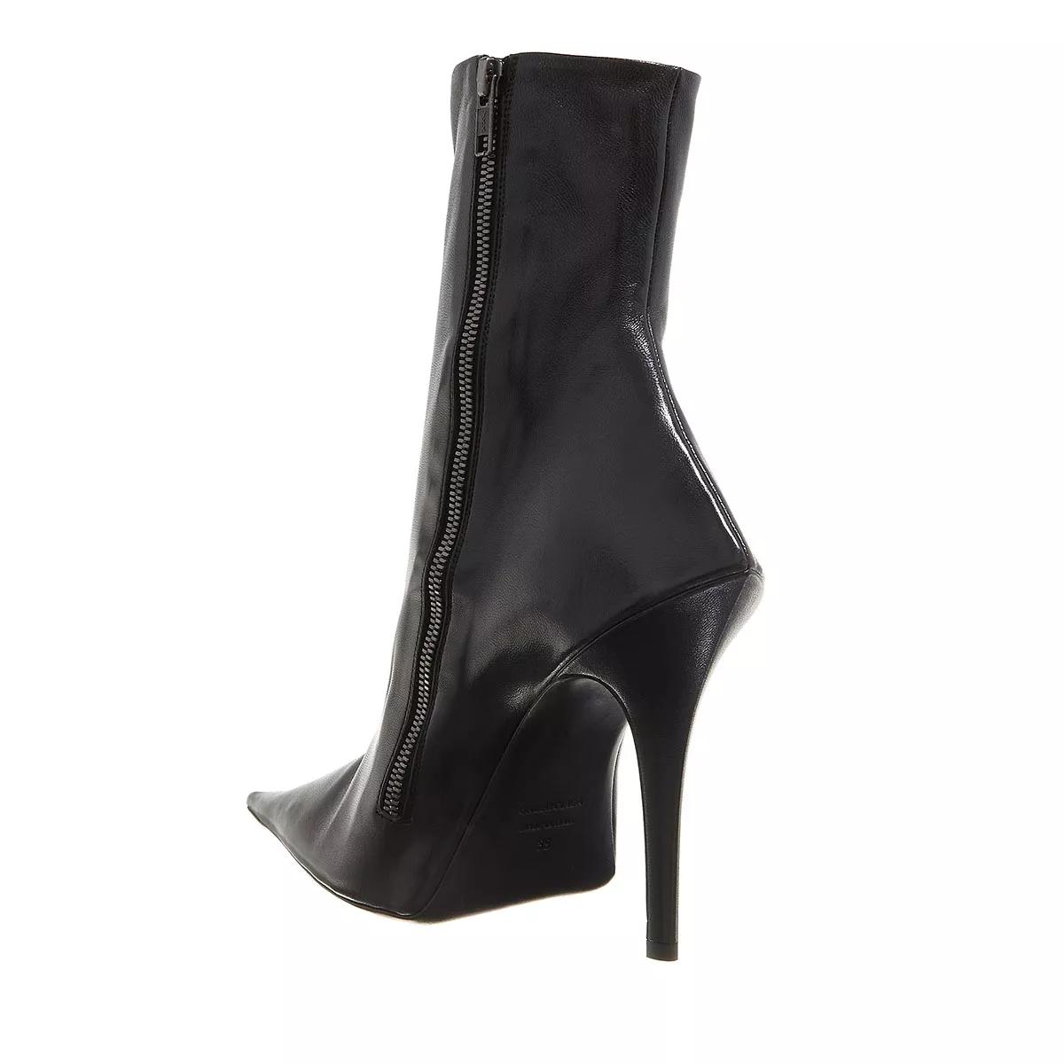 Balenciaga Tiaga Slanted-heel Ankle Booties In Black